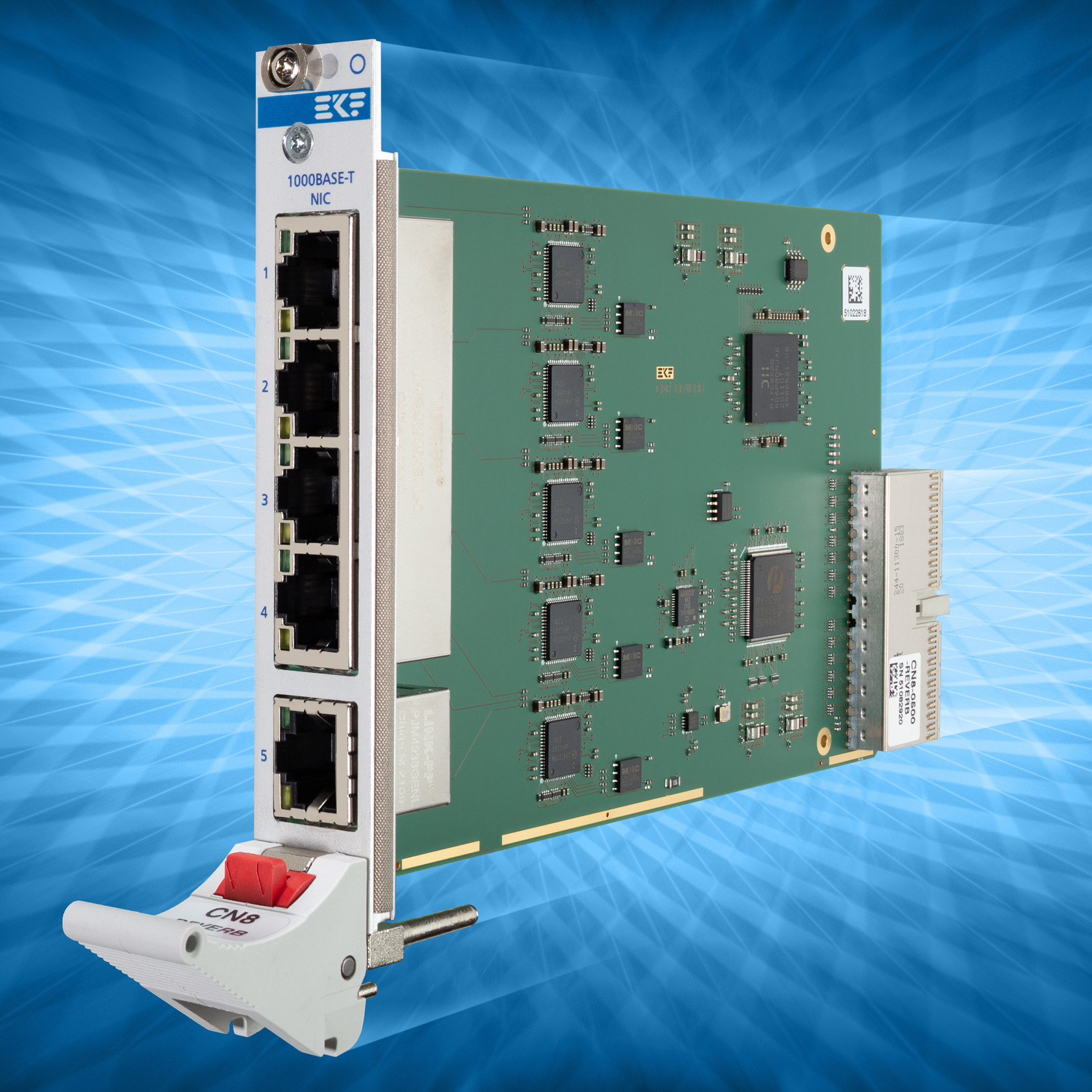 CN8-REVERB - 3U Compact PCI Ethernet Board